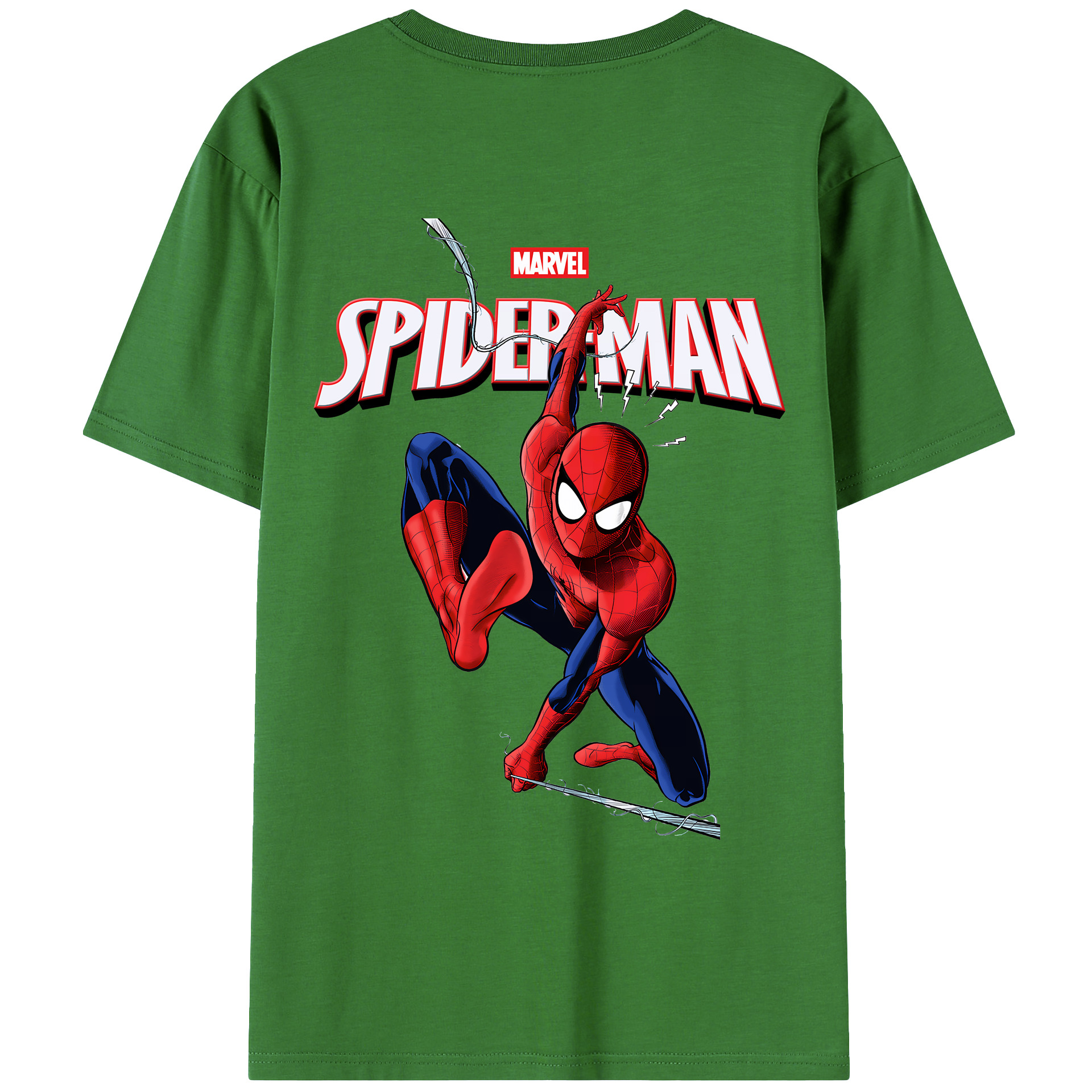 （画像用） Spider Man スパイダーマン レディース半袖Tシャツ(バックプリント)